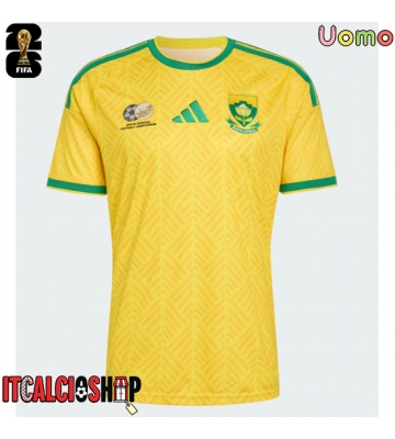 Sudafrica Prima Maglia Mondiali 2026 Manica Corta